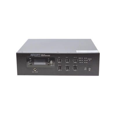 Mini Amplificador de Audio Mezclador | 120W RMS | Sistema 70/100V | MP3 | Tuner | Bluetooth | Musica ambiental y Voceo | SF-B120