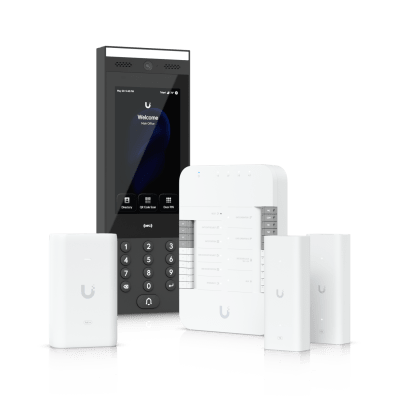 Kit de Inicio de Control de Acceso UniFi / Hub Gate / Intercomunicador G3 / Adaptador PoE++ / Extensores de Par Trenzado | UA-G3-SK-GATE