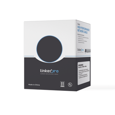 Bobina de Cable de 305 Metros (1000 Pies) Cat5e, Aleación de Cobre y Aluminio (CCA), Color Gris, Uso Interior | EP-CAT-5E-V2