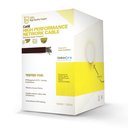 Bobina de Cable de 305 Metros (1000 Pies), Cat5e, Alto Rendimiento, Color Blanco, UL, para Aplicaciones en Video Vigilancia, Redes de Datos. Uso en Interior | PRO-CAT-5E-W