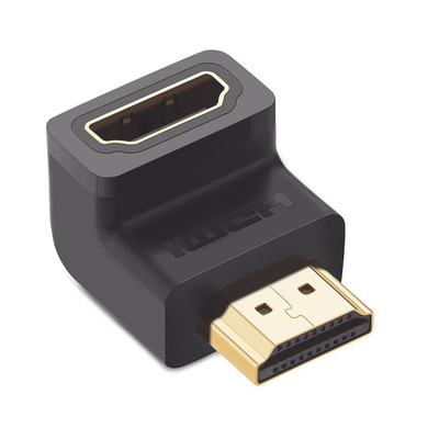 Adaptador HDMI de 90 Grados Macho a Hembra / Hacia Abajo / HDMI 2.0 4K@60Hz / Proporciona Flexibilidad Sin Doblar los Cables HDMI | 20109
