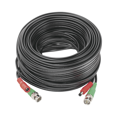 Cable Coaxial (BNC RG59) + Alimentación / SIAMES / 20 Metros (65.62 Pies) / Aleación Cobre + Aluminio CCA / Para Cámaras 4K / Uso Interior y Exterior | DIY-20M-4K