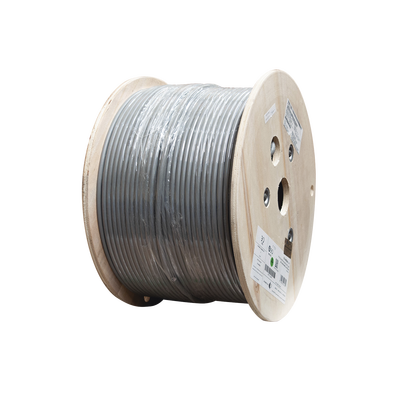 Bobina de Cable Blindado F/UTP de 4 Pares, Z-MAX, Cat6A, Soporte de Aplicaciones 10GBase-T, CM, Color Gris, 305 Metros (1000 Pies) | 9A6M4-A5