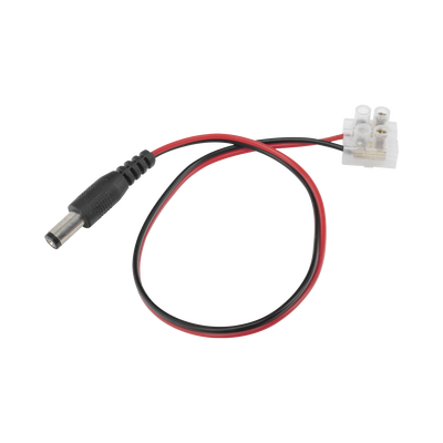 Cable de Alimentación con Conector Macho a Bloque de Terminal Atornillable / Calibre 18 AWG / Longitud 28.5 cm (11.22 Pulgadas) / Ideal para Alimentación de Cámaras | DC-CORD1