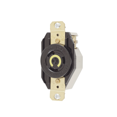 Receptáculo de Media Vuelta Industrial para Empotrar de 20 A 125 V CA 2 Polos 3 Hilos (NEMA L5-20R) | HUB-HBL2310