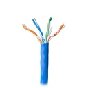 Bobina de 305 Metros (1000 Pies) Cable Par Trenzado Nivel 5 (CAT 5e) / CMR / Color Azul / 4 Pares de Conductores Sólidos de Cobre AWG 24 / Para Aplicaciones de CCTV, Redes de Datos, IP Megapixel, Control RS485 | 5078-1106/1000