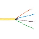 Bobina de Cable de 305 Metros (1000 Pies) UTP Cat6 Riser / Color Amarillo / UL, CMR, Probado a 350 Mhz / Para Aplicaciones de CCTV, Redes de Datos, IP Megapixel, Control RS485 | 6360-1102/1000