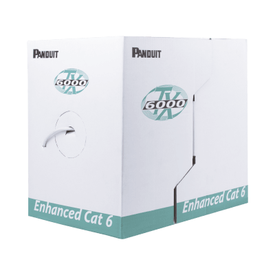 Bobina de Cable UTP 305 Metros (1000 Pies) de Cobre, TX6000? PanNet, Reelex, Gris, Categoría 6 Mejorado (23 AWG), PVC (CMR, Riser), de 4 Pares | PUR6004IG-ME