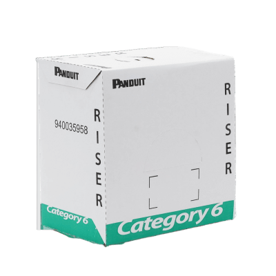 Bobina de Cable UTP, Categoría 6 de Alto Rendimiento (+350 MHz), 23 AWG, PVC (CMR, Riser), Bobina de 305 Metros (1000 Pies), Color Azul | PUR6C04BU-F