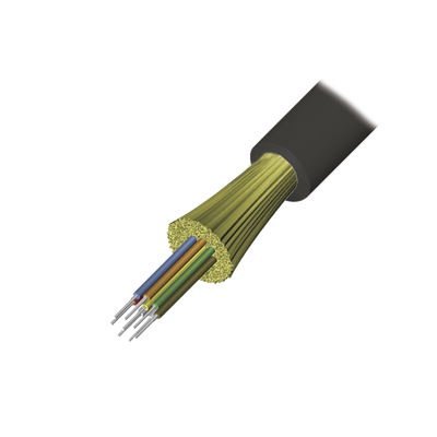 Cable de Fibra Óptica de 12 Hilos, Interior/Exterior, Tight Buffer, No Conductiva (Dieléctrica), Plenum, Multimodo OM4 50/125 Optimizada, 1 Metro (3.28 Pies) | 9GD5P012G-T501A