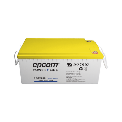 Batería de GEL PURO OPzV / 12 V @ 200 Ah / Ciclo profundo / Uso en Aplicaciones Fotovoltaicas y de Respald | PG12200