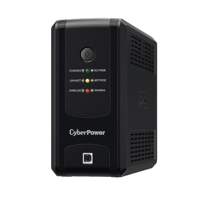 UPS de 750 VA/375 W, Topología Línea Interactiva, Entrada 120 Vca NEMA 5-15P, y 8 Salidas NEMA 5-15R, Puerto USB, Con Regulador de Voltaje (AVR) | UT-750GU