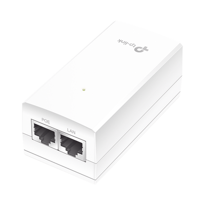 Inyector PoE Pasivo de 24V / 2 puerto 10/100/1000 Mbps / Plug and Play / Montaje en Pared | TL-POE2412G