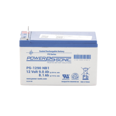 Batería 12V, 9AH, Para Respaldo, Tecnologías AGM/VRLA, 5 Años Vida Útil, Terminales NB1, Reconocida UL | PS-1290-NB1