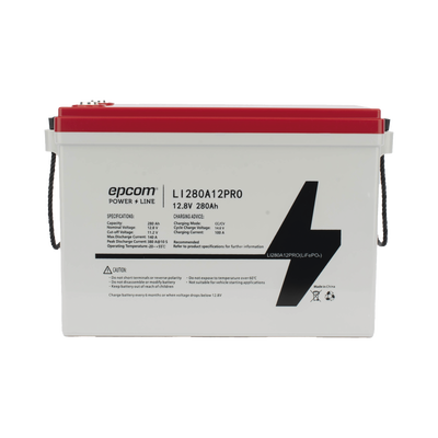 Batería de Litio Ciclo Profundo, 12.8 Vcc 280Ah,  6000 ciclos, LiFePO4  , Solar, Marina, Máximo 140 A de Descarga | LI280A12PRO