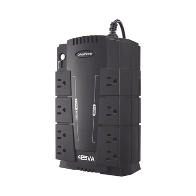 UPS de 425 VA/255 W, Topología Standby, Entrada 120 Vca NEMA 5-15P, Tipo Gabinete Compacto, Con 8 Tomas NEMA 5-15R | CP425SLG