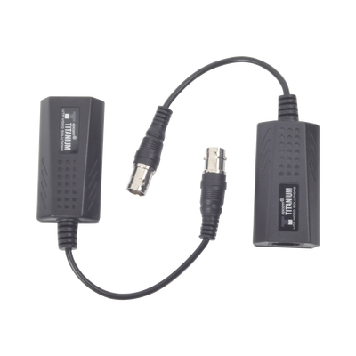 Kit EXTENSOR IP por cable CABLE COAXIAL para distancias de HASTA 200 m / REUTILIZA EL CABLEADO EXISTENTE PARA CONECTAR CÁMARAS IP / No Requiere Energía / Transmisión en Tiempo Real / Protección Contra Sobretensiones Incorporada | TT-IP-CX
