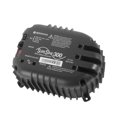 Inversor de Onda Sinusoidal Pura SureSine 300 W / 12 VCC a 110 VCA / 85-90% Eficiencia / Uso Industrial / Certificación UL | SI-300-115V-UL