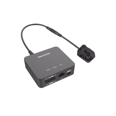 Pinhole IP 2 Megapixel / Lente 3.7 mm / 2 Mts Cable / PoE / Ideal para Cajeros Automáticos (ATM) / WDR / Micro SD / Cámara Tipo Block | DS-2CD6425G1-20