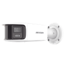 [ PROTECCIÓN ACTIVA ] Bala IP Panorámica 8 Megapixel / 180° / Lente 4 mm / Imagen a Color 24/7 / PoE / WDR 130° / IP67 / ACUSENSE / Protección Activa (Luz Estroboscópica y Alarma Audible) / 40 mts Luz Blanca / MicroSD | DS-2CD3T87G2P-LSU/SL(C)
