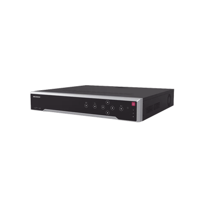[Doble Poder de Decodificación] NVR 32 Megapixel (8K) / 32 Canales IP / 24 Puertos PoE+ / AcuSense / ANPR / Conteo de Personas / Heat Map / 4 Bahías de Disco Duro  / HDMI en 8K / Soporta POS / Alarmas I/O / Smart Search | DS-7732NI-M4/24P