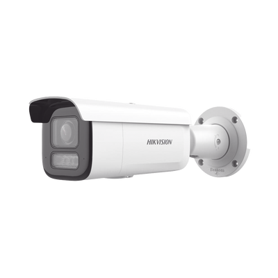 [Dual Light + 2 Micrófonos Integrados]  Bala IP 8 Megapixel (4K) / Lente Motorizado 2.8-12 mm / 60 m Luz Blanca + 60 m IR / AcuSense / Exterior IP67 / IK10 / WDR 120 dB / PoE 802.3at / ONVIF / Alarmas I/O / Micro SD / ACUSEARCH | DS-2CD2683G2-LIZS2U