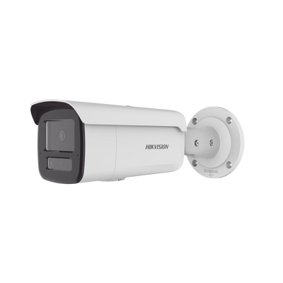[Dual Light + 2 Micrófonos Integrados] Bala IP 4 Megapixel / Lente 2.8 mm / 80 mts IR + 80 mts Luz Blanca / ACUSENSE / Exterior IP67 / IK10 / WDR 120 dB / PoE / Micro SD  / ACUSEARCH | DS-2CD2T43G2-4LI2U/28