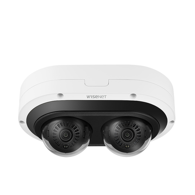 Camara IP Multi-sensor Multi-direccional / 2 Canales de 6MP / H.265 + WiseStream II / WDR 120dB / Exterior IP67 / IK10 / NEMA4X | PNM-12082RVD