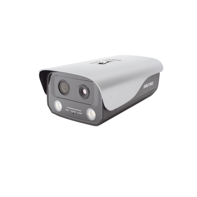 (HikFire) Cámara IP de Detección Térmica de Incendios / Detección de Llamas y Temperaturas Anormales / 4 Megapíxel (Lente Óptico) + 1 Megapíxel (Lente Térmico) / Compatible con Hik-Connect | HF-VT410
