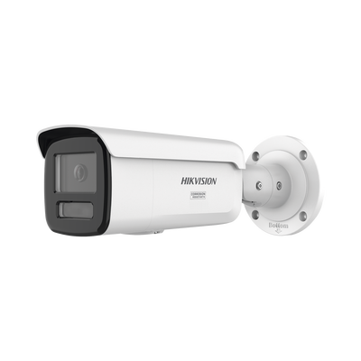 [Dual Light + ColorVu 3.0 + HikAI] Bala IP 8 Megapixel / Lente 4 mm / 60 mts IR + Luz Blanca / Exterior IP67 / Estrobo Azul y Rojo / WDR 130 dB / ACUSENSE 3.0 / Metal / NEMA 4X / ACUSEARCH | DS-2CD2T87G3-LIS2UY/SRB