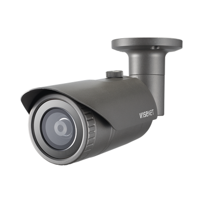 Cámara IP Tipo Bala Antivandálica 5 Megapíxel / Lente 4 mm / IR 25M / WDR 120db / Exterior IP66 / H.265 & WiseStream | QNO-8020R