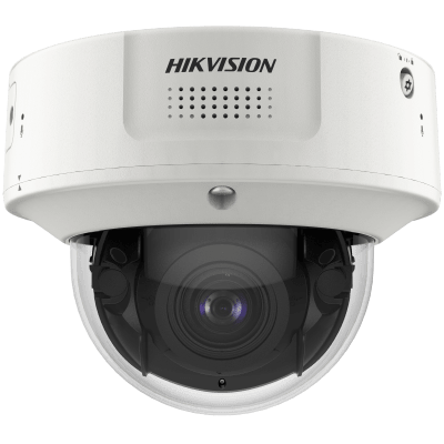 Domo IP 8 Megapixel / Lente Mot. 2.8 a 12 mm /  DARKFIGHTER / WDR 120 dB / IK10 / 30 mts IR / Conteo Facial / Detección Facial / Interior / PoE / Búsqueda por Atributos / Micrófono Integrado / Micro SD | IDS-2CD7186G2-IZS