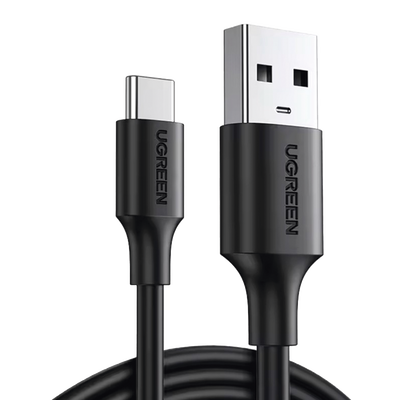 Cable USB-A a USB-C | 1 Metro | Carga y Sincronización de Datos | Carga Rápida 60W | Datos 5 Gbps | QC 3.0/2.0 | FPC | AFC | Protección Integrada | Duradero y Flexible| Caja ABS | Cubierta de TPE | Color Negro. | 20882