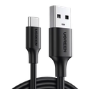 Cable USB-A a USB-C | 1 Metro | Carga y Sincronización de Datos | Carga Rápida 60W | Datos 5 Gbps | QC 3.0/2.0 | FPC | AFC | Protección Integrada | Duradero y Flexible| Caja ABS | Cubierta de TPE | Color Negro. | 20882