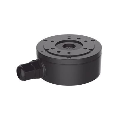 Caja de Conexión de Metal Color Negro / Exterior IP66 / Compatible con DS-2CD1043G2-LIUF/BLACK & DS-2CD2043G2-I(U)(BLACK) | DS-1280ZJ-XS(BLACK)