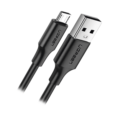 Cable USB-A a Micro USB | 1 Metro (3.28 Pies) | Tecnología de Carga Rápida Qualcomm / QC 3.0/2.0 | Recarga hasta 18W | Transmisión de Datos hasta 480Mbps | Tecnología de Carga Segura | Hasta 5,000 Flexiones | ABS y PVC de Alta Duración | 60136