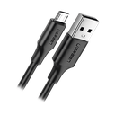 Cable USB-A a Micro USB | 1 Metro (3.28 Pies) | Tecnología de Carga Rápida Qualcomm / QC 3.0/2.0 | Recarga hasta 18W | Transmisión de Datos hasta 480Mbps | Tecnología de Carga Segura | Hasta 5,000 Flexiones | ABS y PVC de Alta Duración | 60136