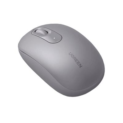 Mouse Inalámbrico 2.4G 800/1200/1600/2400 DPI | Función de 3 botones | Alcance 10m | Silencioso |  Ergonómico | Anti-caída y Anti-interferencias | Batería Alcalina AA incluida  | Color Grey. | 90669