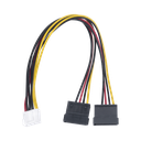 Cable Doble de Corriente SATA / Compatible con DVR's epcom / HIKVISION / 25 cms de Longitud | 101-502-385