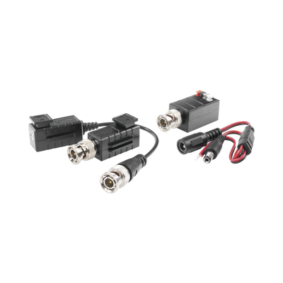 Kit de TRANSCEPTORES DE VIDEO DE LARGO ALCANCE / 320 Metros / Resolución 720P y 1080P / Cat 5e/6 / Compatible con cámaras HD-TVI/CVI/AHD/CVBS / Alimente solo el Receptor / Protección Interconstruida contra sobretensión. | KIT4501AP