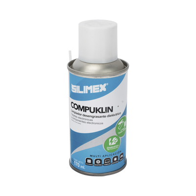 Limpiador desengrasante en aerosol dielectrico, para tarjetas electrónicas y circuitos, bote 170 ml. | COMPUKLIN-170