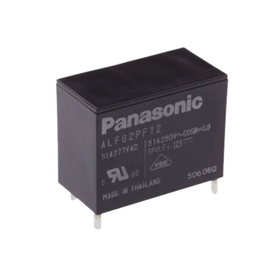 Relevador de 4 pines para tarjetas impresas Through-Hole de 12 Vcc, 31 Amp. | ALFG2PF12