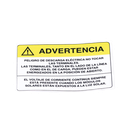 Etiqueta de Videovigilancia en Vinil Adhesivo Mate / Paquete con 10 | PVLWARNING/20