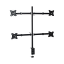 Montaje de Escritorio articulado para 4 monitores de 13 a 27" /  Soporta hasta 15 kg / Vesa 75 x 75 / 100 x 100 / Acero | EPS710ED4
