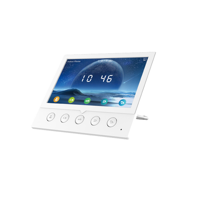 Monitor IP/SIP para interior, Wi-Fi, pantalla a color de 7", audio de 2 vías, PoE, 8 interfaces de entrada de alarma. | I52W