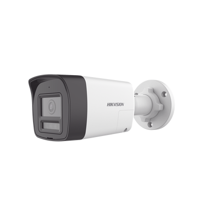 [Audio Bidireccional + Dual Light + ColorVu] Bala TURBOHD 3K  (5 Megapixel) / Lente 2.8 mm Angulo de vision 112° / 30 mts IR EXIR + 20 mts Luz Blanca / Micrófono y Bocina Integrado / Exterior IP67 / Metal / dWDR | DS-2CE16K0T-LTS