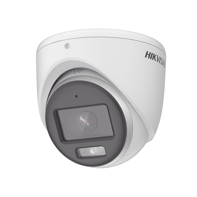 [ColorVu] Turret TURBOHD 3K (5 Megapixel) / Micrófono Integrado / Lente 2.8 mm / Imagen a Color 24/7 / 20 mts Luz Blanca / Exterior IP67 / dWDR / 4 Tecnologías | DS-2CE70KF0T-MFS
