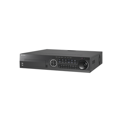 DVR 16 Canales TurboHD + 8 Canales IP / 3K / 5 Megapixel /  8 Bahías de Disco Duro / 16 Entradas de Audio Fisicas (Microfono por Separado) / Audio por coaxitron / Acusense / 16 Entradas de Alarma / POS / H.265+ | IDS-8116HQHI-M8/S(S)