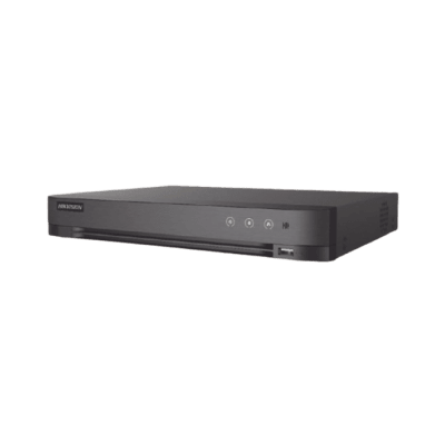 DVR 16 Canales TURBOHD + 8 Canales IP / 5 Megapixel Lite - 3K Lite / Salida Independiente HDMI - VGA / Audio de Dos Vías por Coaxitron / Reconocimiento Facial / ACUSENSE (Evista falsas alarmas) / 1 Bahía de Disco Duro / Salida de Video en Fu | IDS-7216HQHI-M1/H/XT