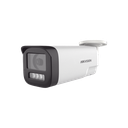 [Audio Bidireccional + Dual Light + ColorVu] Bala TURBOHD 4K (8 Megapixel) / Lente 3.6 mm / 80 mts IR EXIR + 80 mts Luz Blanca / Micrófono y Bocina Integrado / Exterior IP67 / Metal / dWDR | DS-2CE19U0T-LTS